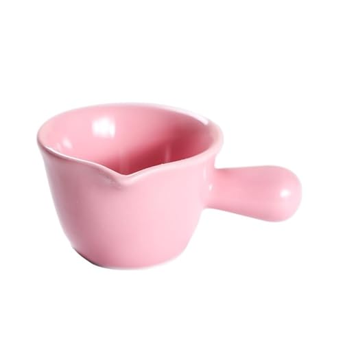 SDA287MZ Soßenkanne Mehrfarbige Soßenschale mit Keramikgriff, Mini-Kaffee-Milchkrug, Soßenboot mit Tropfauslauf Milchkännchen(Pink) von SDA287MZ