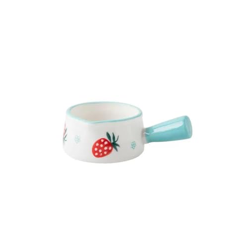 SDA287MZ Soßenkanne Mini Kaffee Milch Krug Mit Griff Haushalt Keramik Spitz Mund Sauce Topf Milchkännchen(Blue) von SDA287MZ