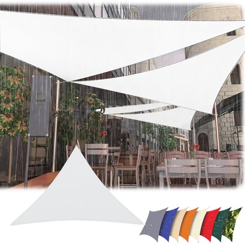 Sonnensegel Dreieckig 2m x3m x4m Wasserdicht, Sonnenschutz Segel 95% UV-Schutz,mit Spannseilen,für Außenbereich, Terrasse, Balkon, Patio,Garten, Weiß Sonnensegel Dreieckig 2m x3m x4m Wasserdicht, Sonnenschutz Segel 95% UV-Schutz,mit Spannseilen,für Außenbereich, Terrasse, Balkon, Patio,Garten, Weiß von SDAFDPro