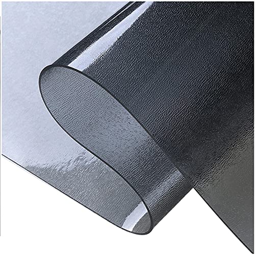 Transparent Schwarz PVC-tischschutz,Rechteck Tischabdeckung Wasserdicht Abwischbar Tischdecke Für Esstisch Schreibtisch,für Garten/Esszimmer/Büro (Dicke:3mm,Größe:35x85cm/13.8x33.4in) von SDAFDPro
