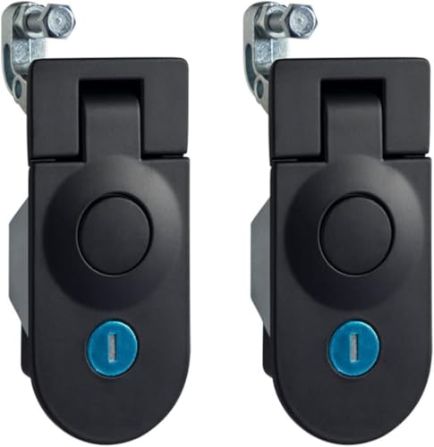 2er-Pack Kompressionsriegel aus Zinklegierung – verstellbarer Hebelverschluss for Werkzeugkästen in Wohnmobilen/Booten, 1–5 mm Türstärke(52mm) von SDAZHX
