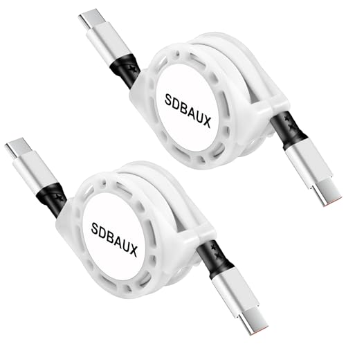 SDBAUX USB C auf USB C Kabel 1M, [60W/2Stück] 3.0 Ladekabel Typ C Schnellladekabel, Kabel Typ C Samsung Ladekabel für iP15/15 Pro/15 Pro Max, Samsung Galaxy, iPad, Huawei von SDBAUX