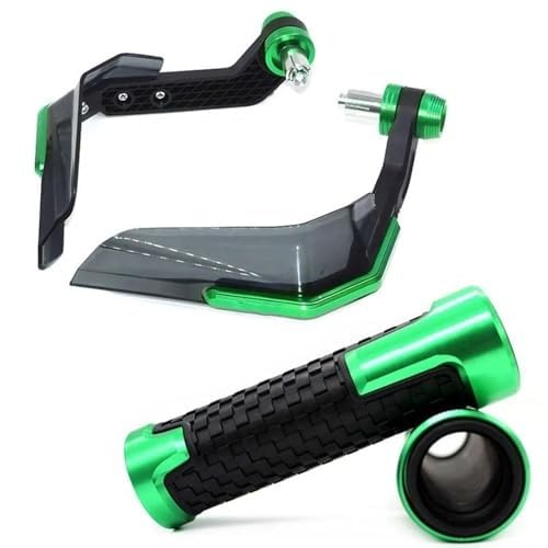 Für Ninja Für 400 650 1000 SX 1000SX Für ZX6R Z1000 Für Z900 RS Für Z650 Motorrad Handschutz Griffe Griff Schild(B-Green) von SDCDKLPEPT