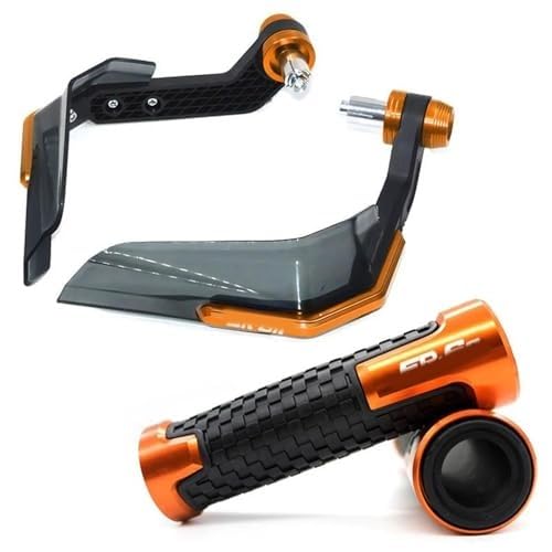 SDCDKLPEPT Für ER-6N ER6N ER 6N Motorrad Lenker Handschutz Schild Hand Guard Protector Windschutzscheibe(‎Orange) von SDCDKLPEPT