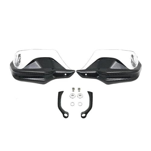 SDCDKLPEPT Für F850GS F750GS F850GS Für Abenteuer 2018-2023 Motorrad Handschutz Hand Schild Schutz Windschutzscheibe Lenker Wachen(‎Carbon Clear Set) von SDCDKLPEPT