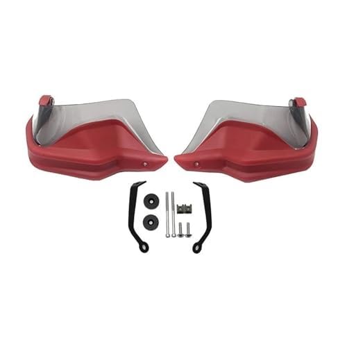 SDCDKLPEPT Für TRANSALP750 XL750 Für TRANSALP 750 XL 750 Motorrad Hand Schutz Motorrad Handprotektoren Schild Wachen Windschutzscheibe Hand Wind(‎Red Set 4) von SDCDKLPEPT