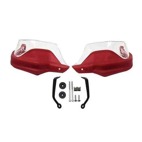 SDCDKLPEPT Für TRANSALP750 XL750 Für TRANSALP 750 XL 750 Motorrad Hand Schutz Motorrad Handprotektoren Schild Wachen Windschutzscheibe Hand Wind(‎Red Set2) von SDCDKLPEPT