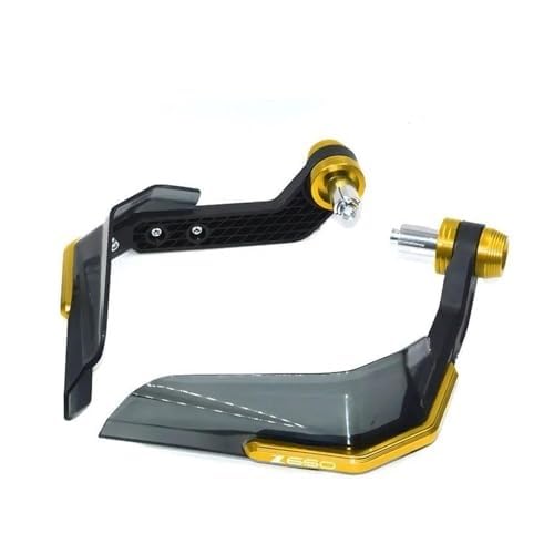 SDCDKLPEPT Für Z650 Z650RS Z 650 650RS 7/8 ''22MM Motorrad Handschutz Hand Schild Schutz Windschutzscheibe Motorrad Hand Schutz(Gold) von SDCDKLPEPT