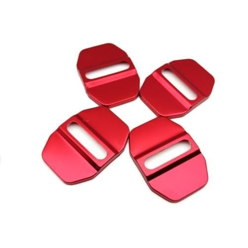 SDCDKLPEPT Griffverkleidung 4Pcs Edelstahl Auto Türschloss Abdeckung Schutz Rostschutz Zubehör A/Gelb Für SQ5, TT 8J, TT FV(‎A/Red) von SDCDKLPEPT