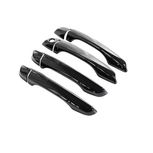 SDCDKLPEPT Griffverkleidung Auto-Außentürgriff-Abdeckungsverkleidung Für Vauxhall Corsa 2020-2023, Chrom-Styling, Metallic-Silber(Metallic Blcak 4pcs) von SDCDKLPEPT