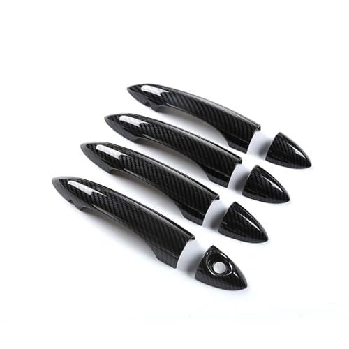 SDCDKLPEPT Griffverkleidung Auto Carbon Fiber Muster Externe Tür Griff Dekorative Abdeckung Für Alfa Für Romeo Für Giulia & Für Stelvio(‎Carbon-a) von SDCDKLPEPT