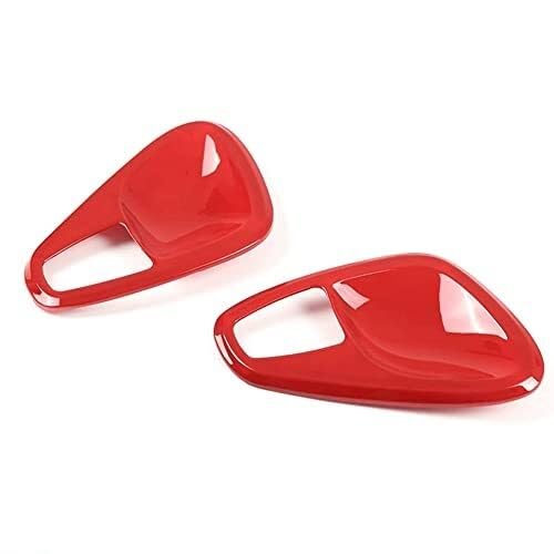 SDCDKLPEPT Griffverkleidung Auto-Innentürgriff-Schüsselabdeckung, Zieraufkleber Für Smart Für Fortwo 451 2010-2014, Rot von SDCDKLPEPT