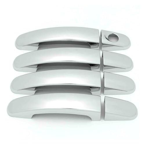SDCDKLPEPT Griffverkleidung Autotürgriffabdeckung Dekoration Für Focus 2/3 MK3/MK4, Für C-Max, Für Escape(‎Silver 1 Hole) von SDCDKLPEPT