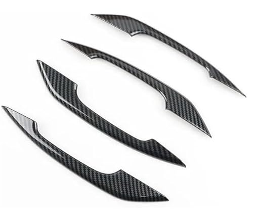 SDCDKLPEPT Griffverkleidung Stück Carbon Fiber Texture Front Rear Außentürgriffabdeckungen Trim Für A4 B9, Für A5 F5,Für Q5 FY 2018-2019(‎Carbon Texture) von SDCDKLPEPT