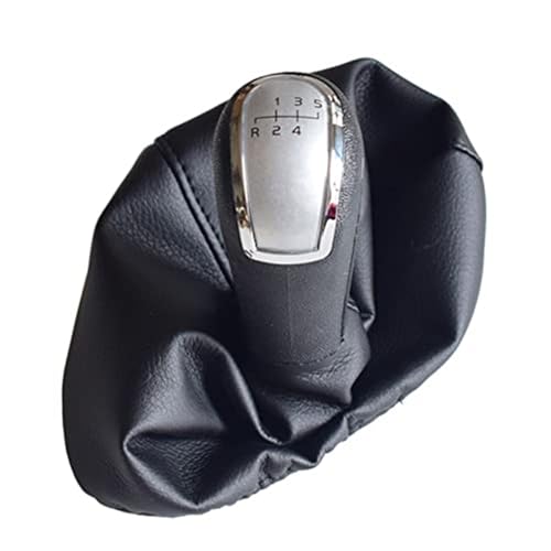 SDCDKLPEPT Schaltknäufe Für Benz Für C-Klasse S203/W210 BJ Auto 5 Geschwindigkeit 6 Geschwindigkeit MT Schaltknauf HandBall mit Gamasche Boot Abdeckung(‎R- 5-silver) von SDCDKLPEPT