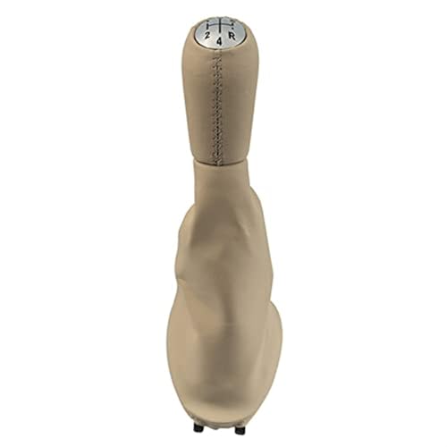 SDCDKLPEPT Schaltknäufe Für Clio 2 Für Megane 2 Für Kangoo Auto Schaltknauf Kopf 5 Geschwindigkeit Auto Leder Schaltknauf Hebel Shifter boot Abdeckung Fall(Chrome) von SDCDKLPEPT