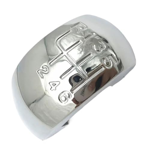 SDCDKLPEPT Schaltknäufe Für Skoda Für Octavia MK2 II (04-08) II FL (08-11) auto Styling Schaltknauf Kappe Emblem Abzeichen Abdeckung Hebel Stick Stift(‎6 Speed Chrome) von SDCDKLPEPT
