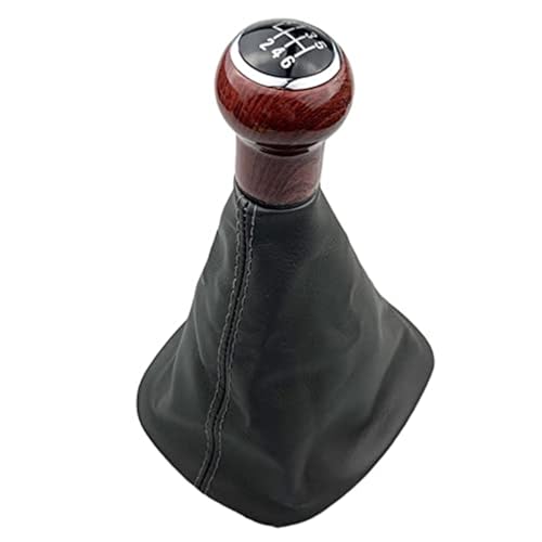 SDCDKLPEPT Schaltknäufe Für VW Für Passat B5 b5.5 1997 1998 1999 2000 2001 2002 2003 2004 2005 5/6 Gang Getriebe PU Leder Boot Fall Auto Schaltknauf Kopf(‎6 Speed Gray B) von SDCDKLPEPT