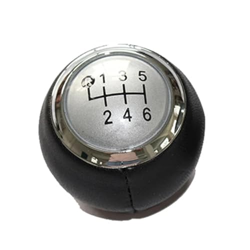 Schaltknäufe Für Toyota für AURIS 2007 2008 2009 2010 2011 5/6 Geschwindigkeit Auto Shift Schaltknauf Hebel Gaitor Boot Abdeckung 5 Speed ​​Shifter Knob(‎6 Speed Silver Knob) von SDCDKLPEPT