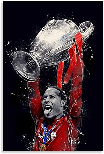5d Diamond Painting Diamant Bilder FüR Erwachsene Und Kinder Virgil Van Dijk-Plakat DIY Kreuzstich Arts Craft Kristall Strass Stickerei 15.7"x19.7"(40x50cm) Kein Rahmen von SDDLW1990