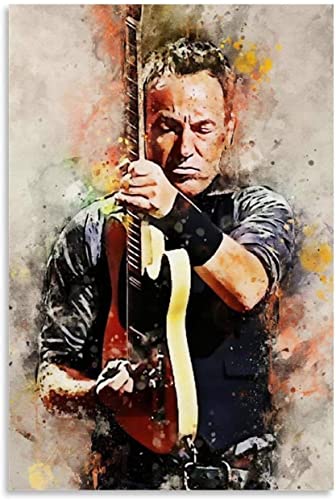 DIY 5d Diamant Malerei Kits FüR Erwachsene Und Kinder Bruce Springsteen Kreuzstich Art Kristall Strass Stickerei Painting 15.7"x19.7"(40x50cm) Kein Rahmen von SDDLW1990