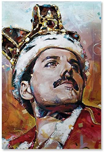 DIY 5d Diamant Malerei Kits FüR Erwachsene Und Kinder Freddy Mercury 1 Kreuzstich Art Kristall Strass Stickerei Painting 11.8"x15.7"(30x40cm) Kein Rahmen von SDDLW1990