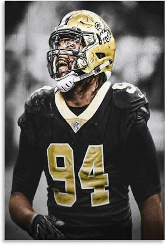 DIY 5d Diamant Malerei Kristall Strass Painting American-Football-Spieler Cameron Jordan Star Stickerei Bilder Kunst Handwerk FüR Erwachsene Und Kinder 11.8"x15.7"(30x40cm) Kein Rahmen von SDDLW1990