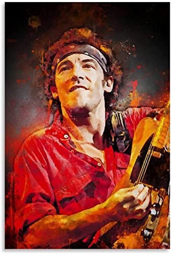 DIY 5d Diamant Malerei Kristall Strass Painting Poster von Bruce Springsteen Guitar SingerHigh-end Stickerei Bilder Kunst Handwerk FüR Erwachsene Und Kinder 15.7"x19.7"(40x50cm) Kein Rahmen von SDDLW1990
