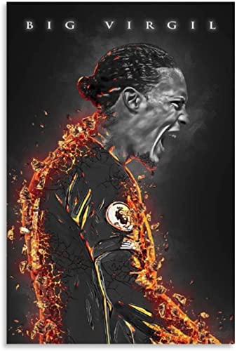 DIY Erwachsene Und Kinder Diamant Malerei Painting Kits Vollbohrer Fußballspieler Virgil Van Dijk Star Poster (12) 5d Strass Bild Kristall Kunsthandwerk 11.8"x15.7"(30x40cm) Kein Rahmen von SDDLW1990