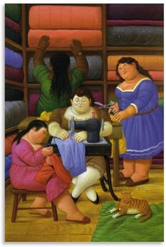 SDDLW1990 Leinwand Druck Poster Fernando Botero Das Designer-Poster für Familiendekor Wandkunst Kunstwerk Malerei Kunstdrucke Bild 15.7"x23.6"(40x60cm) Kein Rahmen von SDDLW1990
