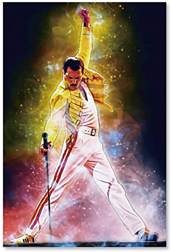 SDDLW1990 Leinwand Druck Poster Freddie Mercury 17 für Porch Decor Wandkunst Kunstwerk Malerei Kunstdrucke Bild 23.6"x35.4"(60x90cm) Kein Rahmen von SDDLW1990