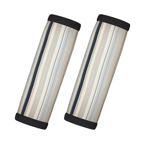 2 Stück pro Set Komfort-Neopren-Griffe für Reisetasche, Gepäck, Koffer, Türgriff in Blau / Beige von SDEGTHO