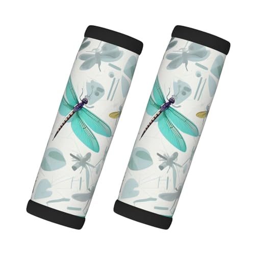 2 Stück pro Set Komfort-Neopren-Griffe für Reisetasche, Gepäck, Koffer, Türgriffe, Grün von SDEGTHO