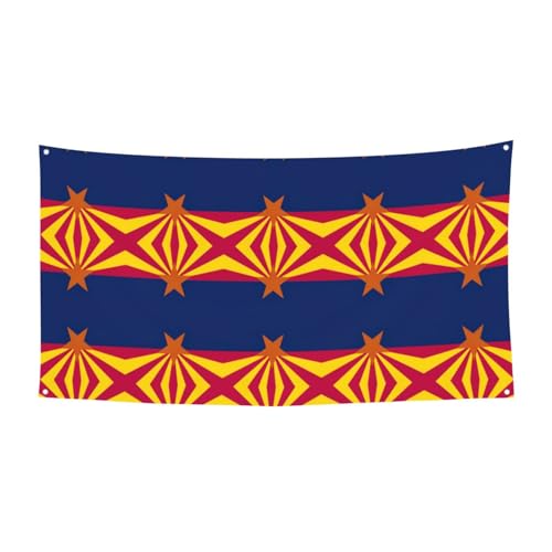 Arizona State Flag Printing Outdoor Indoor Banner Holiday Decorative Sign With 4 Metal Grommets Festive Atmosphere Maker Arizona State Flag Printing Outdoor Indoor Banner Holiday Decorative Sign With 4 Metal Grommets Festive Atmosphere Maker von SDEGTHO
