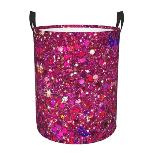 Bequemer Geschenkkorb mit Glitzermuster, stehend, mit Griffen, Aufbewahrungslösung für mehrere Räume für Büro, Schlafzimmer Bequemer Geschenkkorb mit Glitzermuster, stehend, mit Griffen, Aufbewahrungslösung für mehrere Räume für Büro, Schlafzimmer von SDEGTHO