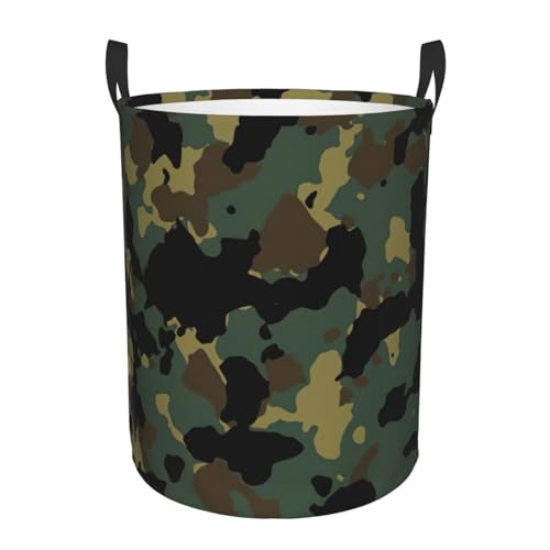 Bequemer Wäschekorb mit Camouflage-Muster, stehend, mit Griffen, Aufbewahrungslösung für mehrere Räume für Büro, Schlafzimmer Bequemer Wäschekorb mit Camouflage-Muster, stehend, mit Griffen, Aufbewahrungslösung für mehrere Räume für Büro, Schlafzimmer von SDEGTHO