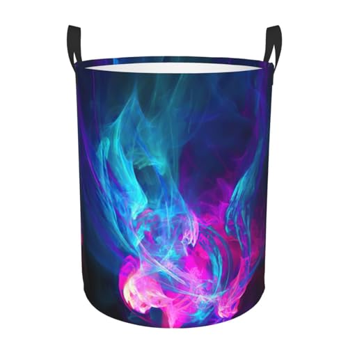 Blauer und pinker Feuerdruckkorb für Zuhause, bequem, mit Griffen, Aufbewahrungslösung für mehrere Räume für Büro, Schlafzimmer Blauer und pinker Feuerdruckkorb für Zuhause, bequem, mit Griffen, Aufbewahrungslösung für mehrere Räume für Büro, Schlafzimmer von SDEGTHO