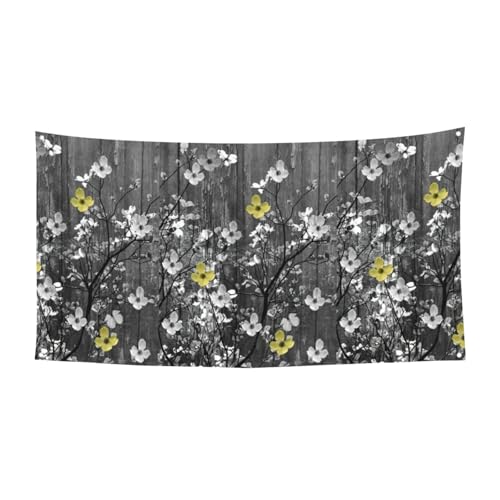 Blumen-Wandkunstdruck, Halloween-Weihnachts-Banner, Dekoration, für drinnen und draußen, zum Aufhängen, Partyschild, farbecht, für wiederholten Gebrauch von SDEGTHO