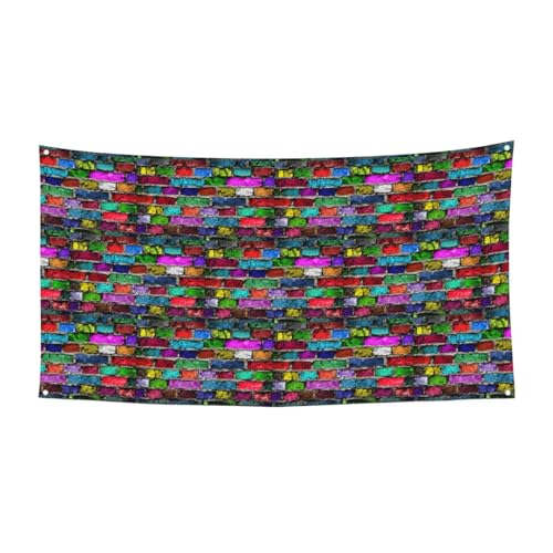 Bunter Ziegeldruck, Halloween-Weihnachts-Banner, Dekoration, für drinnen und draußen, zum Aufhängen, Partyschild, lichtbeständig, für wiederholten Gebrauch Bunter Ziegeldruck, Halloween-Weihnachts-Banner, Dekoration, für drinnen und draußen, zum Aufhängen, Partyschild, lichtbeständig, für wiederholten Gebrauch von SDEGTHO