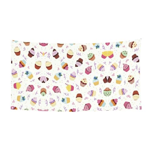 Delicious Cupcakes Printing Outdoor Indoor Banner Holiday Decorative Sign With 4 Metal Grommets Festive Atmosphere Maker Delicious Cupcakes Printing Outdoor Indoor Banner Holiday Decorative Sign With 4 Metal Grommets Festive Atmosphere Maker von SDEGTHO