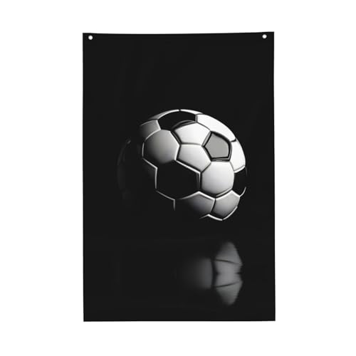 Flagge "I Like Soccer" in lebendigen Farben, 60 x 91 cm, für den Außenbereich, Banner mit Ösen, hochwertiges Polyester von SDEGTHO