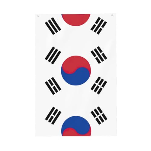 Flagge der Republik Korea, lebendige Farben, 60 x 91 cm, für den Außenbereich, Banner mit Ösen, hochwertiges Polyester von SDEGTHO
