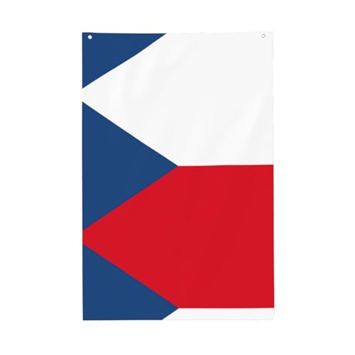 Flagge der Tschechischen Republik, lebendige Farben, 60 x 91 cm, für den Außenbereich, Banner mit Ösen, hochwertiges Polyester Flagge der Tschechischen Republik, lebendige Farben, 60 x 91 cm, für den Außenbereich, Banner mit Ösen, hochwertiges Polyester von SDEGTHO