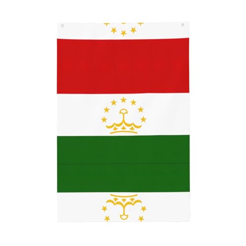 Flagge von Tadschikistan, lebendige Farben, 60 x 91 cm, für den Außenbereich, Banner mit Ösen, hochwertiges Polyester von SDEGTHO