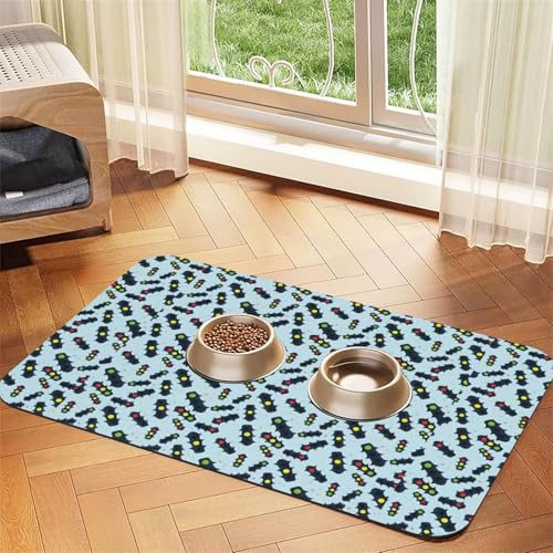 Futtermatte für Hunde und Katzen, saugfähige Leder-Tischdecke, 60 x 40 cm, Motiv: Ampel Futtermatte für Hunde und Katzen, saugfähige Leder-Tischdecke, 60 x 40 cm, Motiv: Ampel von SDEGTHO
