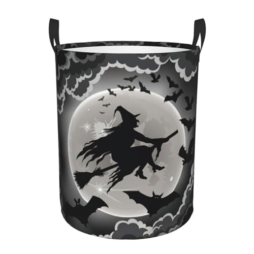 Halloween-Hexen-Druck, bequem, mit Griffen, Aufbewahrungskörbe für Büro, Schlafzimmer Halloween-Hexen-Druck, bequem, mit Griffen, Aufbewahrungskörbe für Büro, Schlafzimmer von SDEGTHO