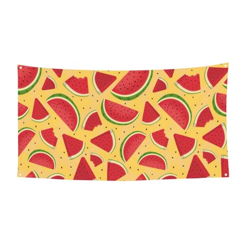 Halloween-Weihnachtsbanner mit gelbem und Wassermelonen-Druck, Dekoration für drinnen und draußen, zum Aufhängen, Partyschild, farbecht, für wiederholten Gebrauch Halloween-Weihnachtsbanner mit gelbem und Wassermelonen-Druck, Dekoration für drinnen und draußen, zum Aufhängen, Partyschild, farbecht, für wiederholten Gebrauch von SDEGTHO
