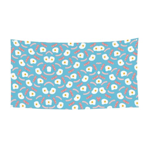 Hot Dog Egg Pattern Printing Outdoor Indoor Banner, Holiday Decorative Sign With 4 Metal Grommets, Festive Atmosphere Maker Hot Dog Egg Pattern Printing Outdoor Indoor Banner, Holiday Decorative Sign With 4 Metal Grommets, Festive Atmosphere Maker von SDEGTHO