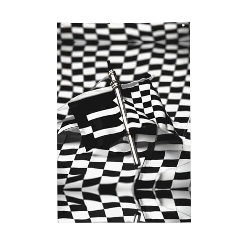 Karierte Flaggen, Rennflaggen, lebendige Farben, 60 x 91 cm, für den Außenbereich, Banner mit Ösen, hochwertiges Polyester Karierte Flaggen, Rennflaggen, lebendige Farben, 60 x 91 cm, für den Außenbereich, Banner mit Ösen, hochwertiges Polyester von SDEGTHO