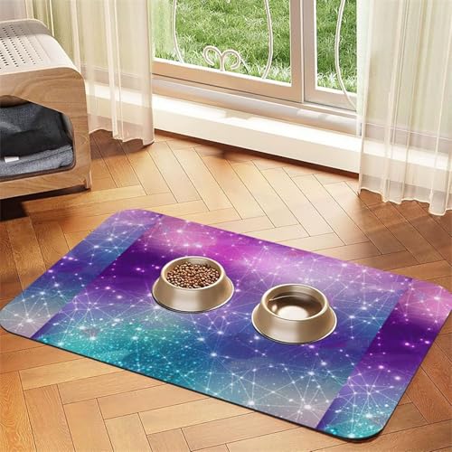Magic Space Printing Futtermatte für Hunde, Katzen, Haustiere, saugfähig, Leder, Tischdecke, 60 x 40 cm, Katze und Hund Magic Space Printing Futtermatte für Hunde, Katzen, Haustiere, saugfähig, Leder, Tischdecke, 60 x 40 cm, Katze und Hund von SDEGTHO